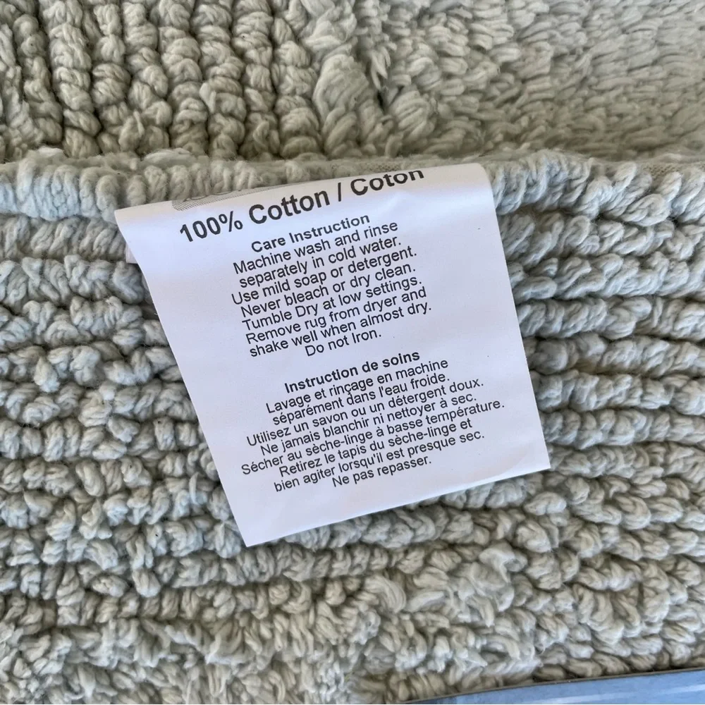Better Trends Lux 100% Cotton Lux Collection Bath Mats Blue Bath Mat Tufted